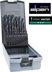 Zestaw wierteł do metalu 1-13mm x0,5mm KP25 HSS SPRINT MASTER 25szt. w kasecie z tworzywa sztucznego ABS 008123211