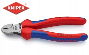Obcinaczki boczne 160mm 70 02 160 szczypce boczne rękojeść wielokomponentowa 7002160 Knipex