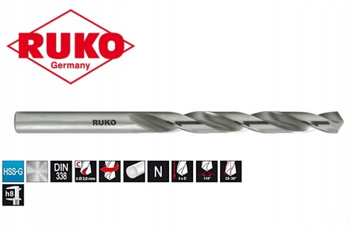 Wiertło do metalu 5,2 x 86/52mm NWKa HSS-G DIN-338 typ N szlifowane 214052