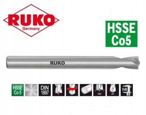 Frez do zgrzewów 8,0mm wiertło punktowe L=80mm FAST CUT HSSE Co5 101108-1