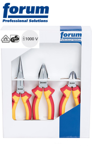 Szczypce izolowane 1000V 3szt. kombinerki 180mm szczypce boczne 160mm szczypce wydłużone 200mm 8303210-Z