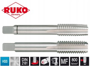 Gwintownik ręczny M14x1,5 /2szt. HSS gwint drobnozwojny DIN-2181 P=1,5 dł.70/20mm 235141