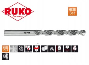 Wiertło kobaltowe 4,5 x80/47mm HSSE-Co8 DIN-338 typ VA NWKa 281045E