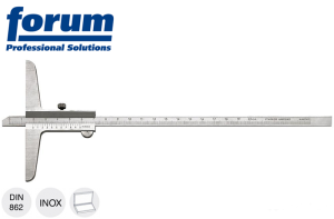Głębokościomierz 200mm z prostym prętem pomiarowym 1/20mm DIN 862 INOX 8113010-Z