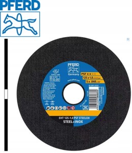 Tarcza do cięcia metalu 125x1,0x22,23mm EHT T41 A60P PS-FORTE INOX - METAL 560372 61721100