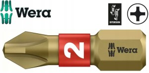 Bit PH2 x 25mm 1/4" 851/1 BTH BiTorsion strefa skrętna 056412