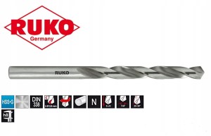 Wiertło do metalu 2,0 x49/24mm HSS-G NWKa DIN-338 typ N szlifowane 214020 Ruko