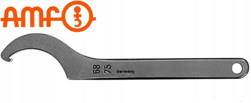 Klucz hakowy 68-75mm z noskiem pazurem L=240mm 54676 Amf