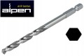 Wiertło do metalu 6,0mm HSS SUPER kręte z chwytem 1/4" typu bit L=57/107mm 952006001 Alpen