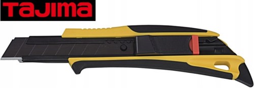 Nóż z łamanym ostrzem 18mm żółto-czarny z automatycznym cofaniem ostrza DFC569B TAJIMA