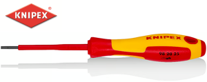 Wkrętak płaski izolowany 2,5 x0,4x75/177mm 1000V VDE 982025-Z Knipex