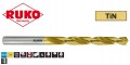 Wiertło do metalu 2,6mm x57/30mm HSS-G TiN NWKa powlekane TiN DIN-338 typ N 250026T Ruko