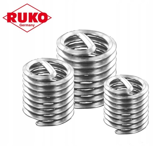 Tulejka gwintowana M3 P=0,5 L=2xD do naprawy gwintu 50szt. 244503-50 Ruko