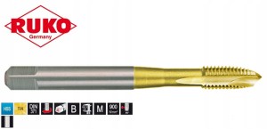 Gwintownik maszynowy M2 HSS-TiN forma B powlekany TiN 232020T Ruko