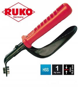 Przyrząd do usuwania zadziorów z dwiema rolkami skrawającymi HSS 107060 Ruko