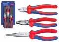 Zestaw szczypiec 00 20 11 szczypce uniwersalne 180mm obcinaczki boczne 160mm szczypce wydłużone 200mm 002011 Knipex