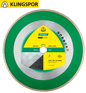 Tarcza diamentowa 200mm x 1,9mm x 30/25,4mm DT600F SUPRA do cięcia płytek kafli 325373-Z Klingspor
