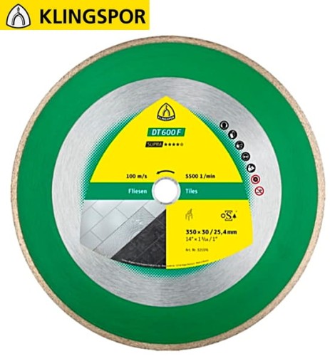 Tarcza diamentowa 200mm x 1,9mm x 30/25,4mm DT600F SUPRA do cięcia płytek kafli 325373 Klingspor