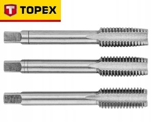 Gwintownik ręczny M8 /3szt. P=1,25 komplet 14A208 Topex