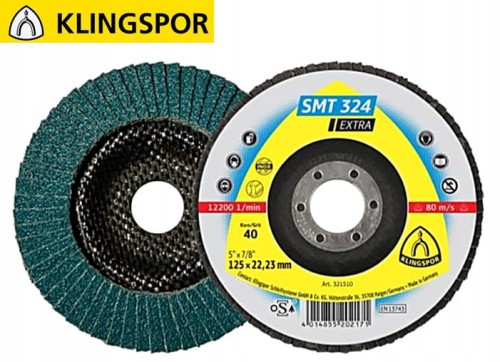 Ściernica listkowa 125mm gr.40 SMT324 CYRKON 321510 Klingspor
