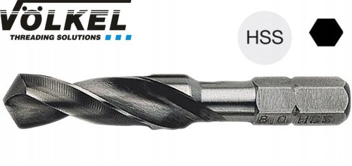 Wiertło 4,2mm z chwytem 1/4" typu bit L=20/44mm HSS kręte 67142 Volkel