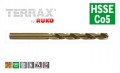 Wiertło kobaltowe do metalu NWKa 4,0 x 75/43mm HSSE-Co5 DIN-338 typN 215040TX Terrax Ruko