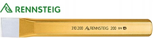 Dłuto przecinak 24x200mm 310 200 1 płaski ślusarski 3102001 Rennsteig