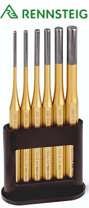 Wybijaki walcowe 6szt. 3-10mm 425 170 0 złote komplet 425170 Rennsteig