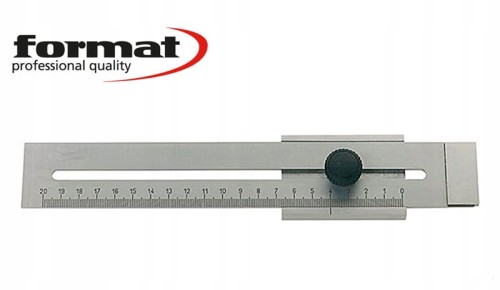 Suwmiarka traserska 300mm stalowa precyzyjna z płaskim suwakiem 8170300 Format