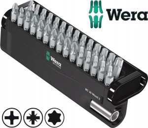Zestaw bitów 30 szt. PZ, PH, Torx Bit-Check 30 Wood 2 057432 Wera
