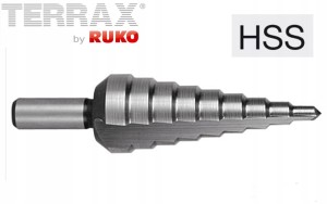 Wiertło wielostopniowe 4-20mm HSS stopniowe A101051TX Terrax Ruko