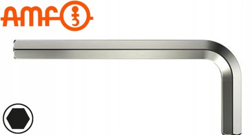 Klucz imbusowy 3/16" trzpieniowy niklowany 85x33mm 43356 Amf