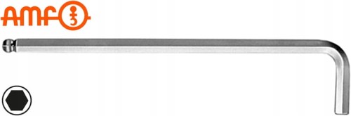 Klucz imbusowy 2mm długi z kulką trzpieniowy 102x18mm 911LG-D 47217 Amf