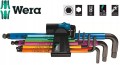 Klucze imbusowe 1,5-10mm z kulką HEX MULTICOLOR 022210 Wera