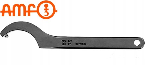 Klucz hakowy 80-90mm z czopem 6mm 54981 Amf