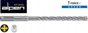 Wiertło sds-plus 8,0 x200/265mm FORCE X 4 ostrza 835008001 Alpen