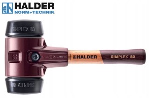 Młotek 80mm SIMPLEX krótki trzonek brukarski montażowy do kostki gumowe obuchy 3002.082-Z Halder