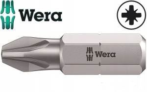 Bit PZ1 x 25mm 1/4" krzyżowy POZIDRIV 855/1 Z 072080 Wera