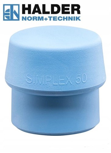 Obuch do młotka Simplex 50 TPE niebieski elastomer miękki 3201.050 Halder
