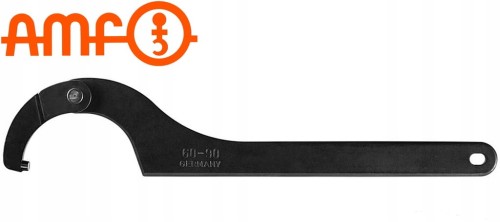 Klucz hakowy z czopem 60-90 przegubowy czop 5mm 53081 Amf