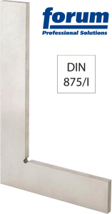 Kątownik ślusarski 75x50mm płaski bez stopki przekrój 15x5mm DIN 875/I stal specjalna 8201100-Z