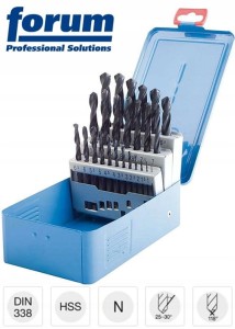 Komplet wierteł do metalu 1,0-5,9 x0,1mm HSS 50szt. DIN 338 8707010-1 Forum