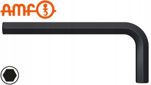 Klucz imbusowy 3mm trzpieniowy czarny 66x23mm 42382 Amf