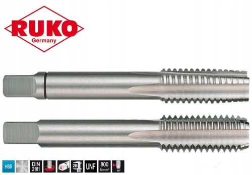 Gwintownik ręczny UNF 1/2" /2szt. HSS komplet 246012UNF Ruko