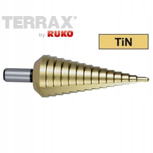 Wiertło wielostopniowe 6-30mm HSS-TiN stopniowe A101052TTX Terrax Ruko