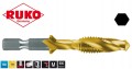 Gwintownik M3 HSS-TiN KOMBI BIT 1/4" wiertło gwintujące 270014T Ruko