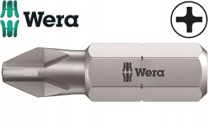 Bit PH0 x 25mm 1/4" krzyżowy PHILLIPS 851/1 Z 056500 Wera