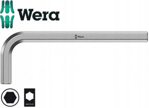 Klucz imbusowy 2,0mm 50x16mm HEX-PLUS sześciokątny krótki chromowany 021010 Wera