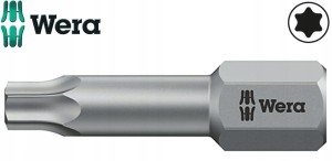 Bit torx T20 x 25mm 1/4" TORX 867/1 TZ ze strefą skrętną 066310 Wera