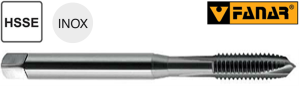 Gwintownik maszynowy kobaltowy M10 INOX HSSE P1,5 L100/20mm DIN 371 B wysokowydajny C2-111801-0100 Fanar